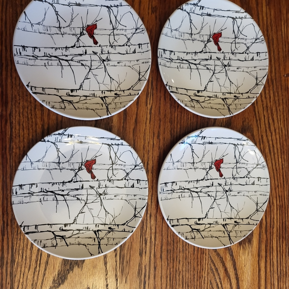 Cardinal Birch Trees 2011 Appetizer Plates